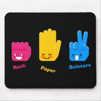 Rock, Paper, Scissors Game Mousepad