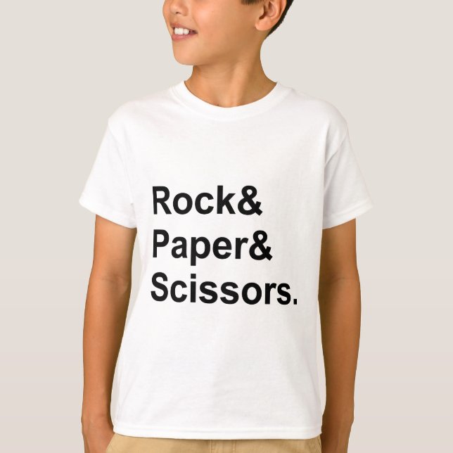 Rock Paper Scissors | Game of Chance T-Shirt (Front)