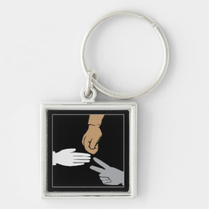 Rock Paper Scissors Hands Keychain