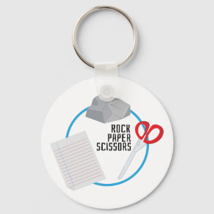 Rock Paper Scissors Keychain
