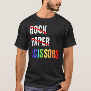 Rock Paper Scissors Lesbian Couple Lgbtq Pride Mon T-Shirt