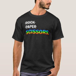 Rock Paper Scissors Lgbt For Lesbians Lesbian Wome T-Shirt