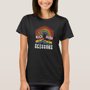 Rock Paper Scissors Lgbt Q Gay Pride Proud Ally Ra T-Shirt