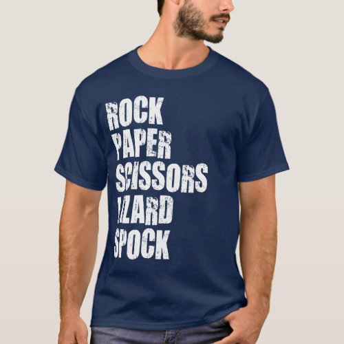 Rock Paper Scissors Lizard Spock and Rules T_Shirt