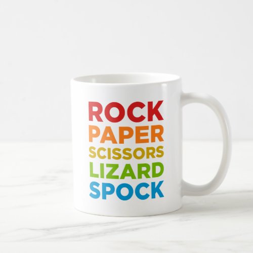 Rock Paper Scissors Lizard Spock Mug