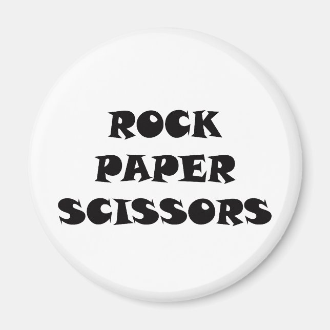 Rock Paper Scissors Magnet (Front)