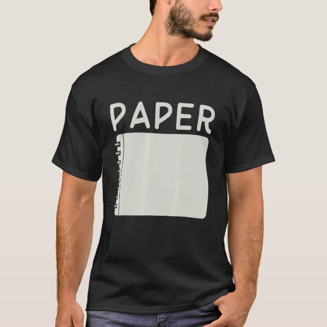 Rock Paper Scissors Matching Halloween Costumes T-Shirt (Front)