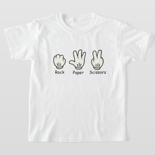 Rock Paper Scissors MICKEY MOUSE Hands T_Shirt