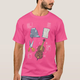 Rock Paper Scissors Nothing Beats Cello Orchestra T-Shirt
