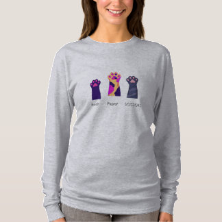 Rock Paper Scissors Paw Print Shirt | Funny Game L
