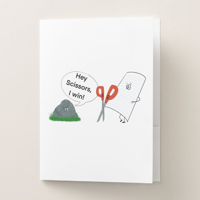 Rock, Paper, Scissors Pocket Folder (Front)
