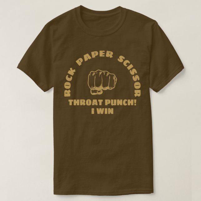 Rock paper scissors punch T-Shirt (Design Front)
