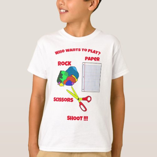 Rock paper scissors shoot T_Shirt