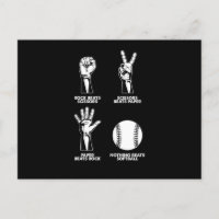 Rock Paper Scissors Softball Pitcher Catcher Gift