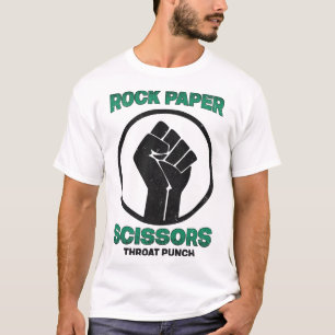 Rock Paper Scissors Throat Punch I Win T-Shirt