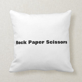 rock paper scissors throw pillow
