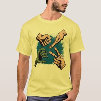 Rock, Paper, Scissors... Zombie? T-Shirt