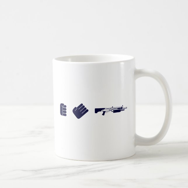 Rock Paper Shotgun Coffee Mug (Right)