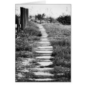 Rock Path up the hill in Black and White (Front)