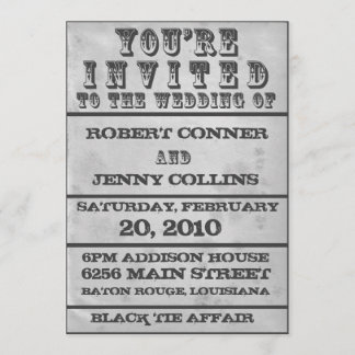 Rock Poster Wedding Invite (Today's Best Award)