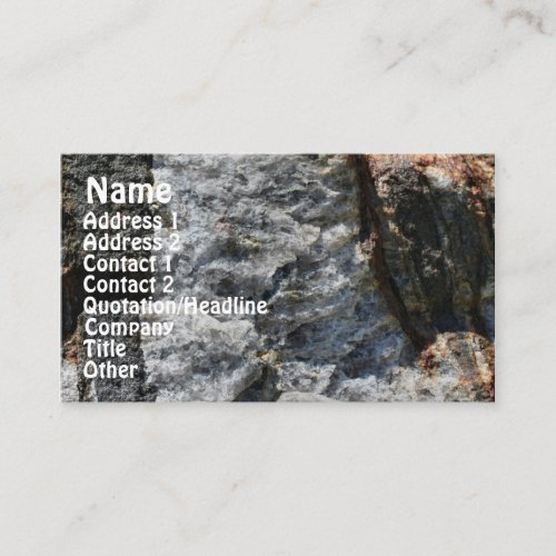 Rock Quarry Wall 3 Nature Profile Business Card