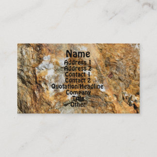 Rock Quarry Wall #4 Nature Profile Business Card