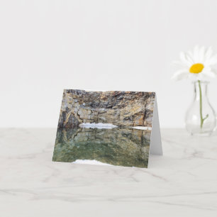 Rock Quarry Wall Reflections #1 Nature Note Card