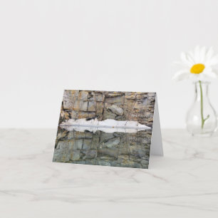 Rock Quarry Wall Reflections #2 Nature Note Card