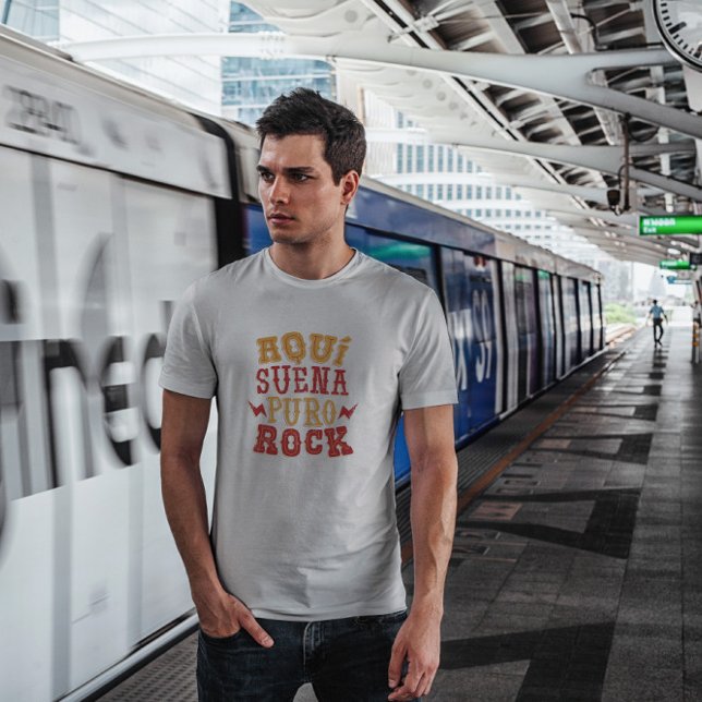 Rock Quote Spanish Lettering T-Shirt (Creator Uploaded)