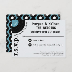 Rock Record Album Concert Style Simple RSVP