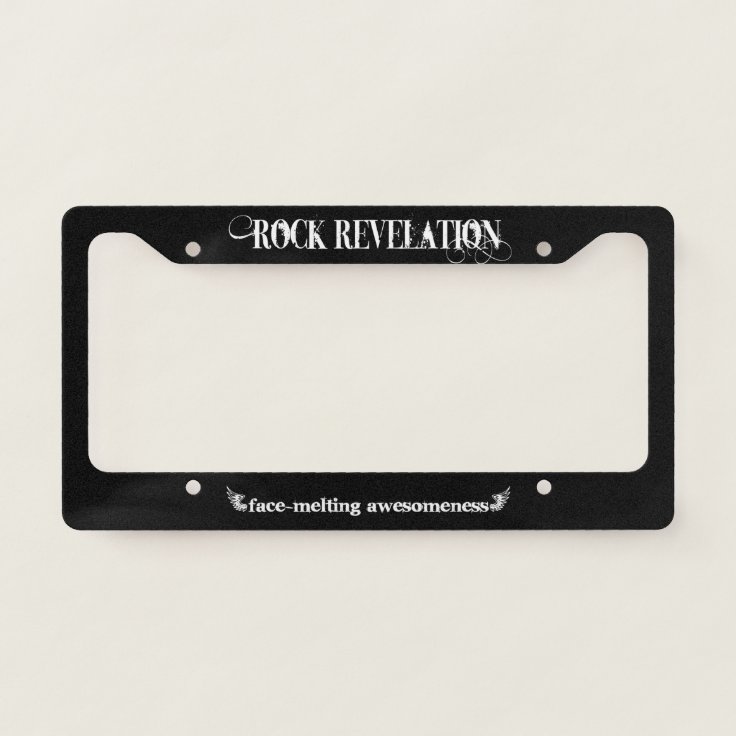 Rock Rev License Plate Frame | Zazzle