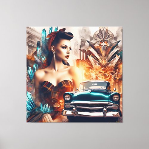 Rock  Roll 1 Canvas Print