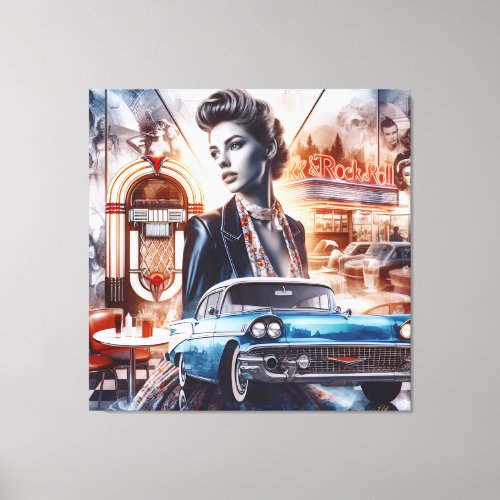 Rock  Roll 2 Canvas Print