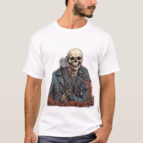 Rock  Roll Apparel Skulls  Serenades T_Shirt