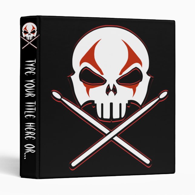 Rock&Roll Binder Custom Heavy Metal Drummer Album (Front/Spine)