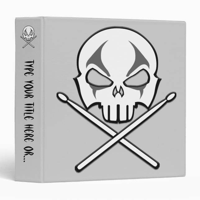 Rock&Roll Binder Custom Heavy Metal Drummer Album (Front/Spine)