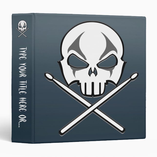 Rock&Roll Binder Custom Heavy Metal Drummer Album (Front/Spine)