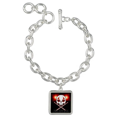 Rock  Roll Bracelet Heavy Metal Charm Bracelet