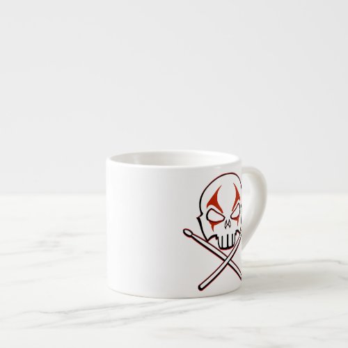 Rock  Roll Cup Heavy Metal Drummer Espresso Cup