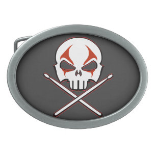 Rock & Roll Drummer Belt Buckle Metal Buckle