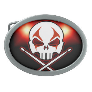 Rock & Roll Drummer Belt Buckle Metal Buckle