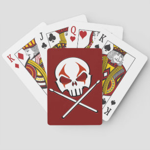 Rock & Roll Drummer Cards Heavy Metal Playing Card
