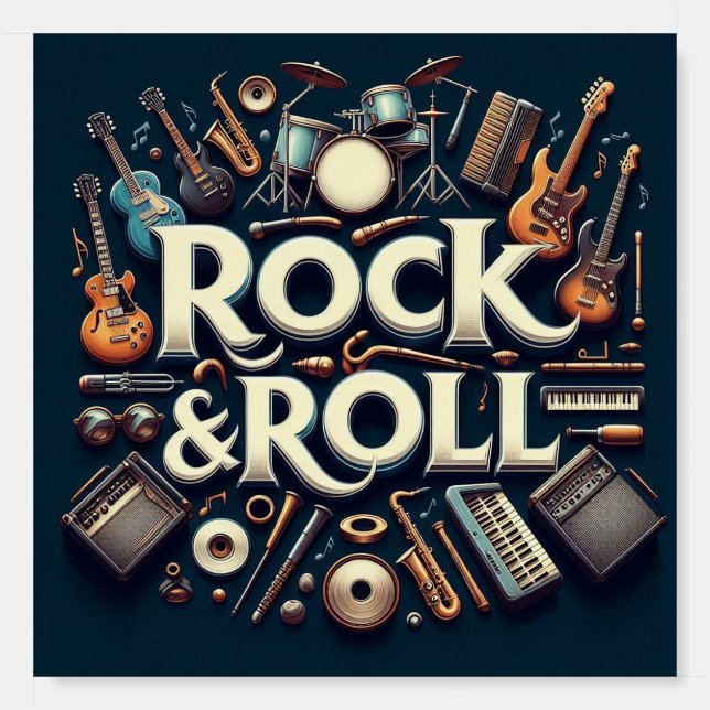 Rock & Roll Foam Board (Front)