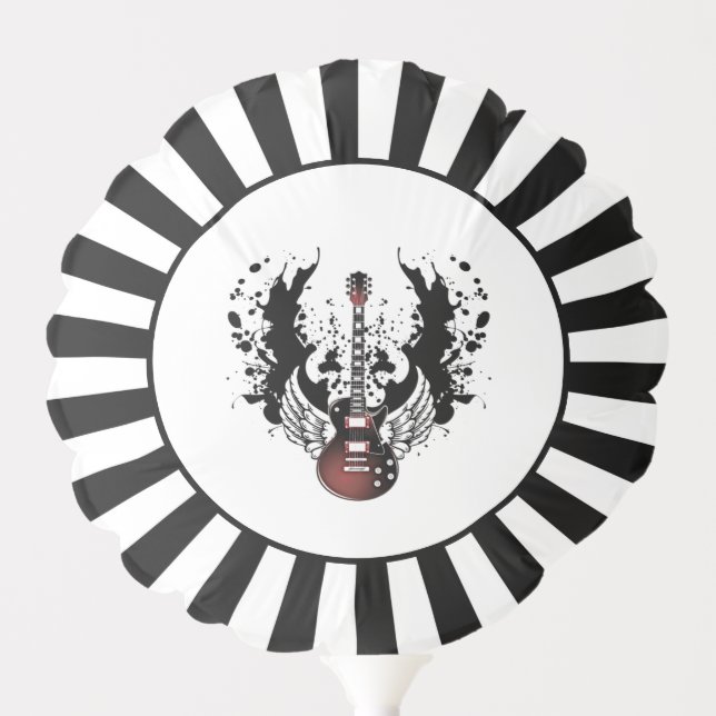 Rock & Roll Guitar Rocker Metal Musician Party Balloon (Front)