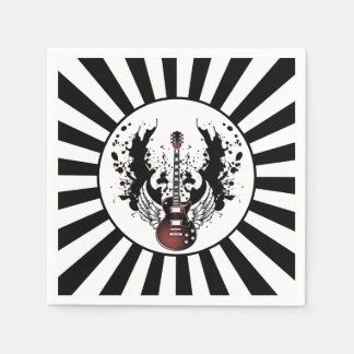 Rock & Roll Guitar Rocker Metal Musician Party Napkins