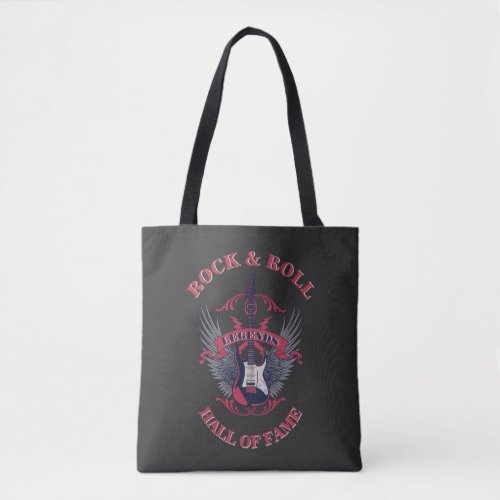 Rock  Roll Hall of Fame Guitar Legends Tote Bag