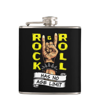 "Rock & Roll Has No Age Limit" Flask