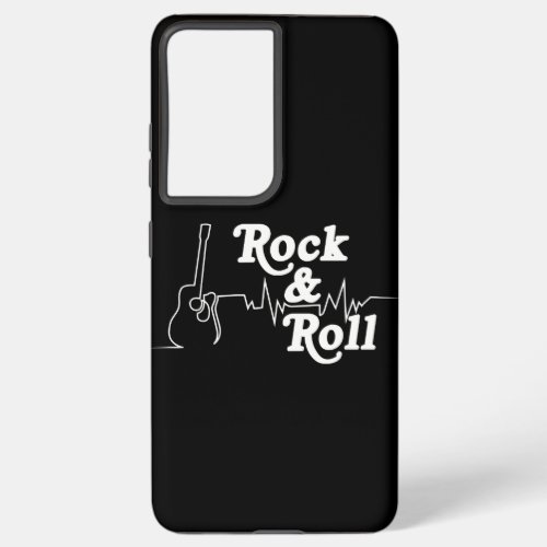 Rock  Roll Heartbeat Cool Gift for Musicians Samsung Galaxy S21 Ultra Case