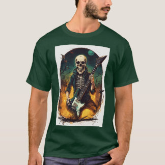 Rock & Roll Inferno: Bold Skull Concert Poster Tee