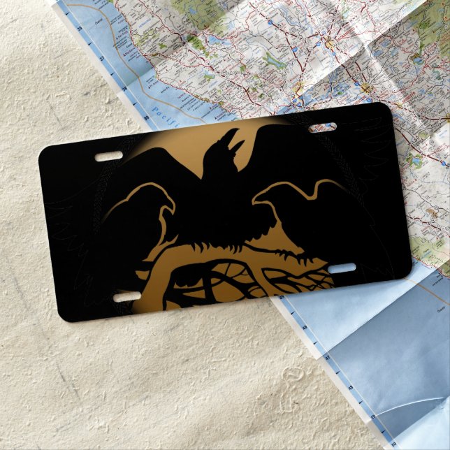 Rock & Roll License Custom Drummer License Plate (In Situ)